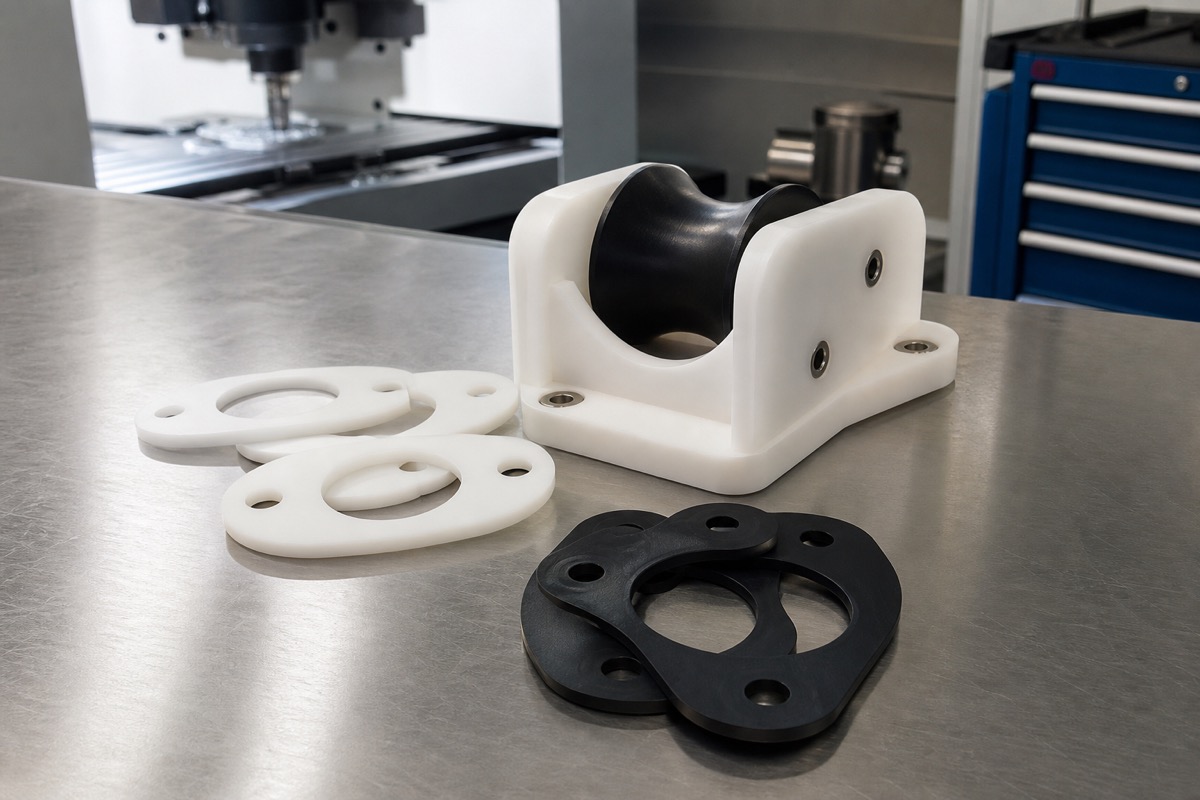 Pièces PTFE et POM usinées pour bateau