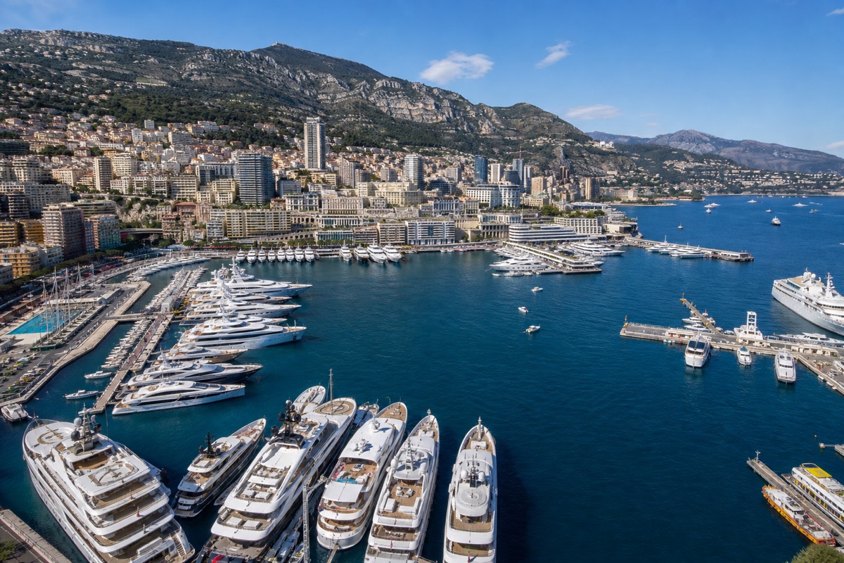 Port Hercule Monaco — impression 3D yacht