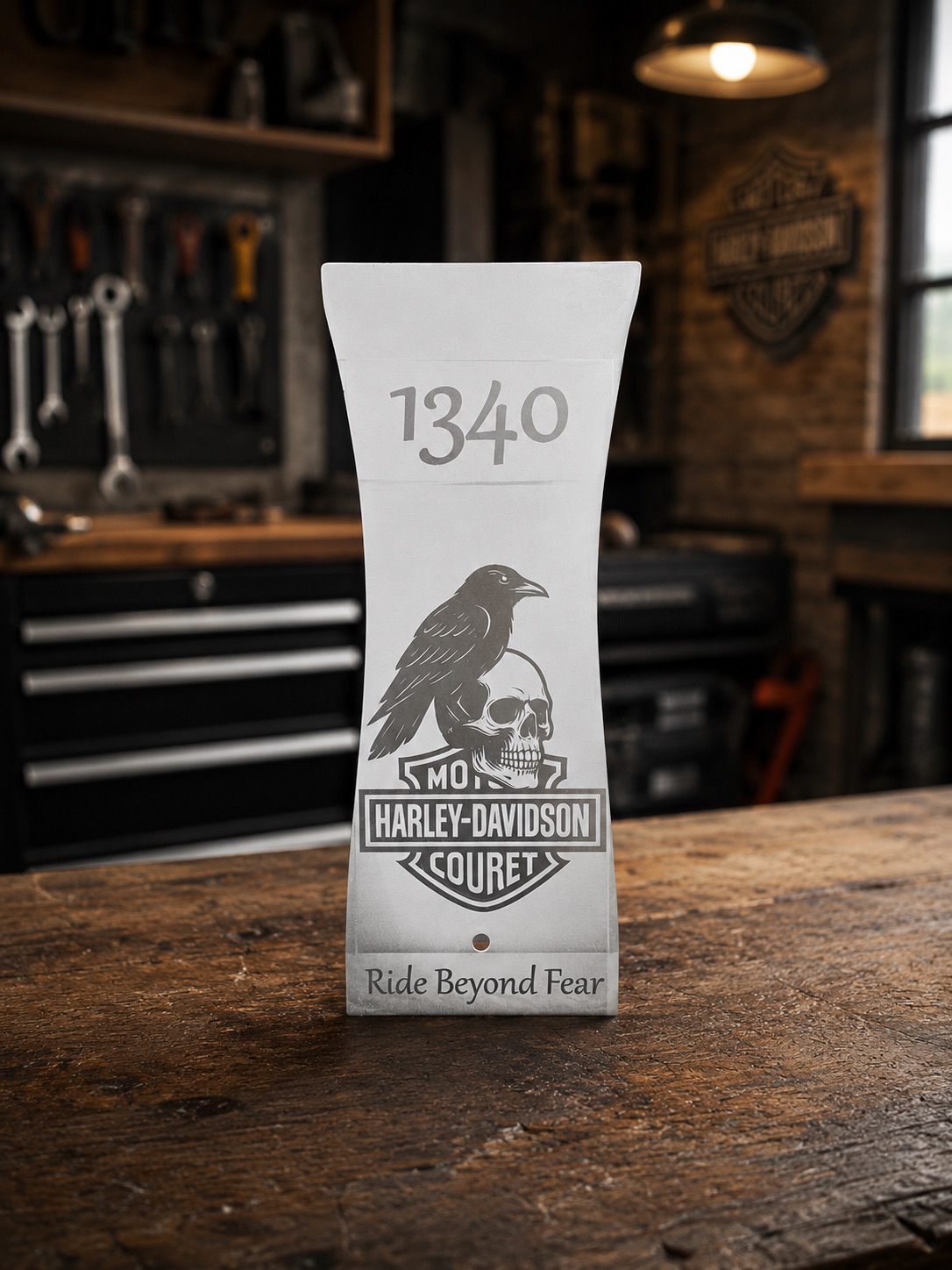 Plaque aluminium anodisé gravée laser pour moto Harley — signalétique métal NC Factory Antibes Plaque aluminium anodisé gravée laser pour moto Harley — signalétique métal NC Factory Antibes